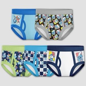 Kids Cartoon Character Smurf’s underwear Set - Blue, Gray, Green